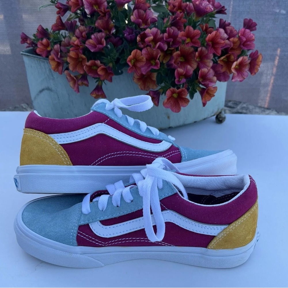 Vans Old Skool Sneakers Kids Size 3 Suede Canvas Shoes 500714
